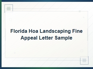 How to Appeal a Florida Hoa Landscaping Fine